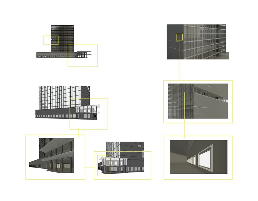 Allover constructive BIM elements are highligted.